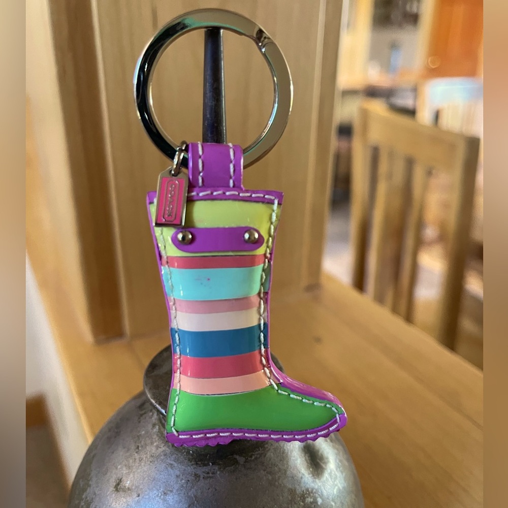 Coach Rain Boot Charm Fob